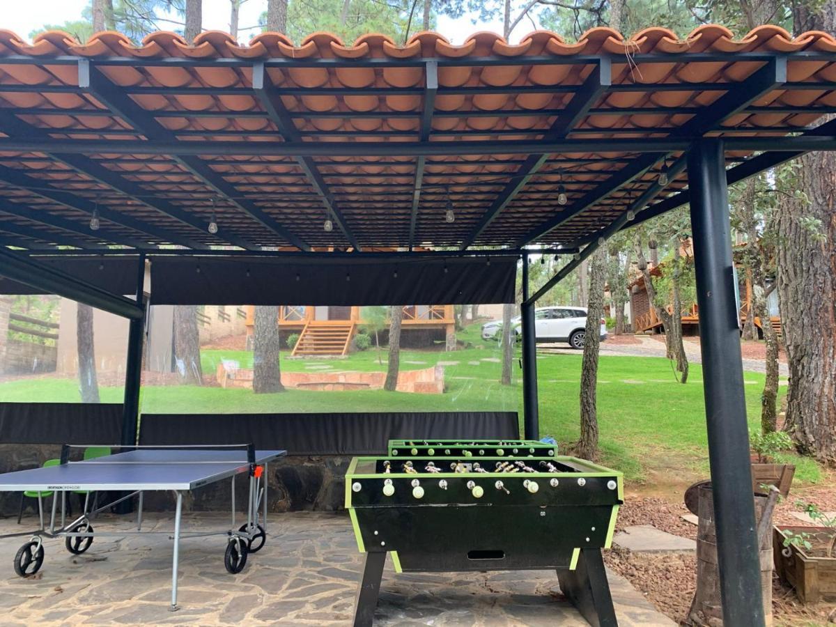 Cabanas La Vid Del Bosque Hotell Tapalpa Exteriör bild
